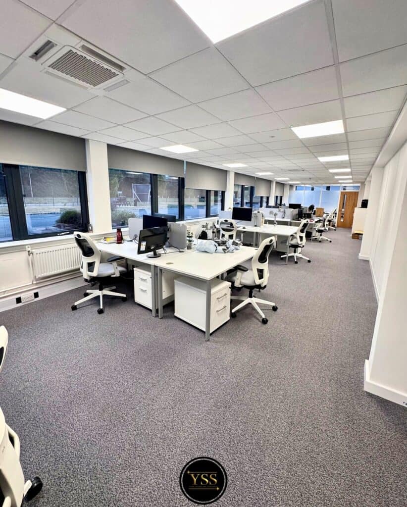 Bright office cleaning and carpet cleaning services by Your Sparkling Services Ltd.